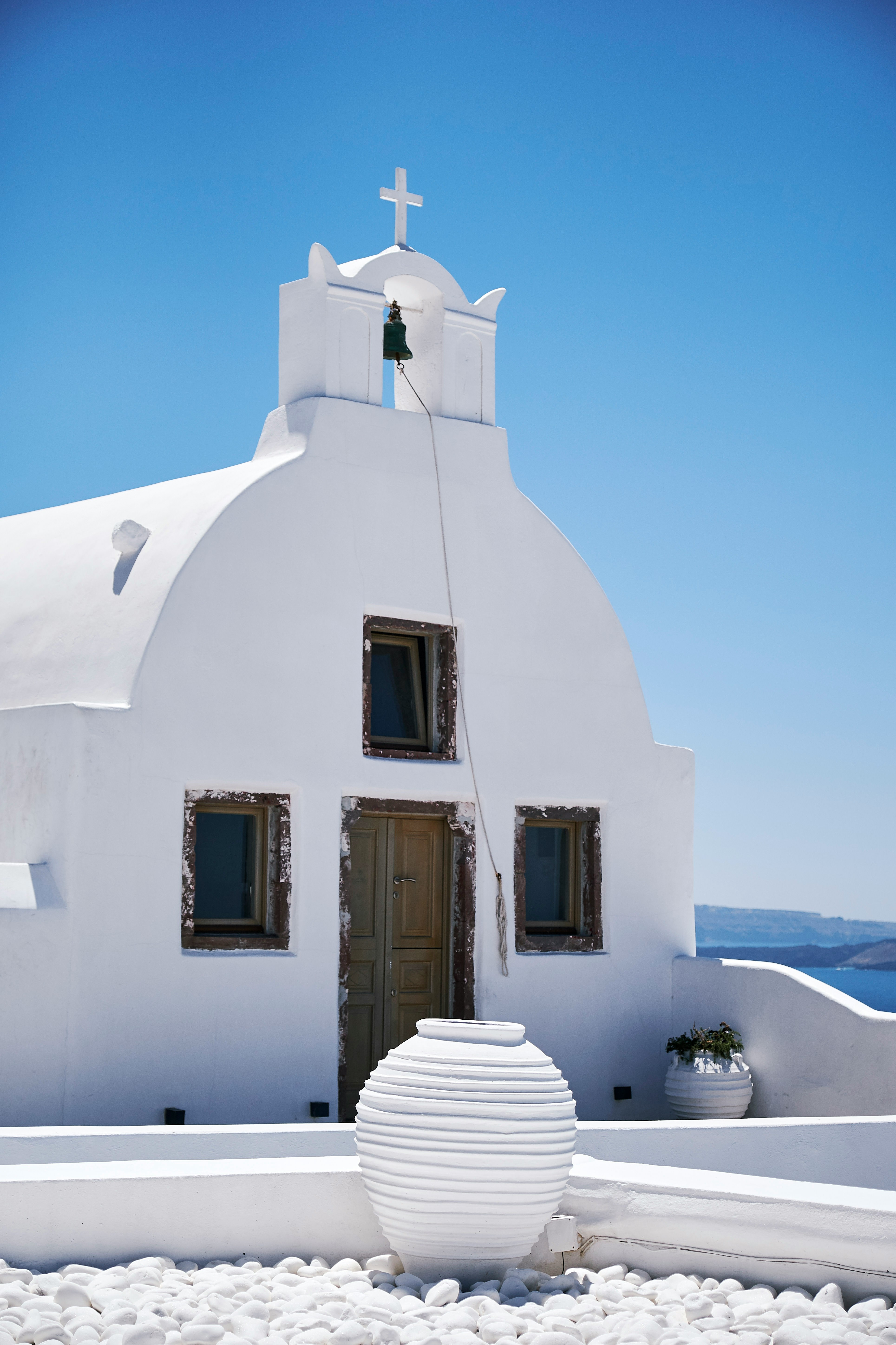 white concrete chapel